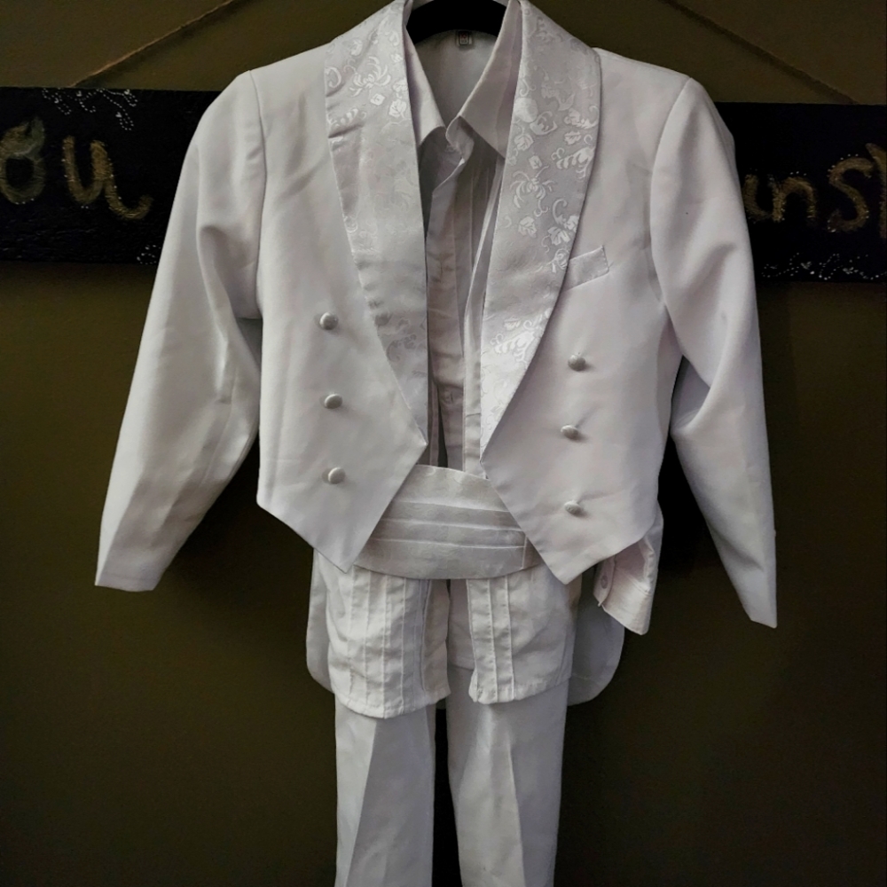 Boys white communion suit